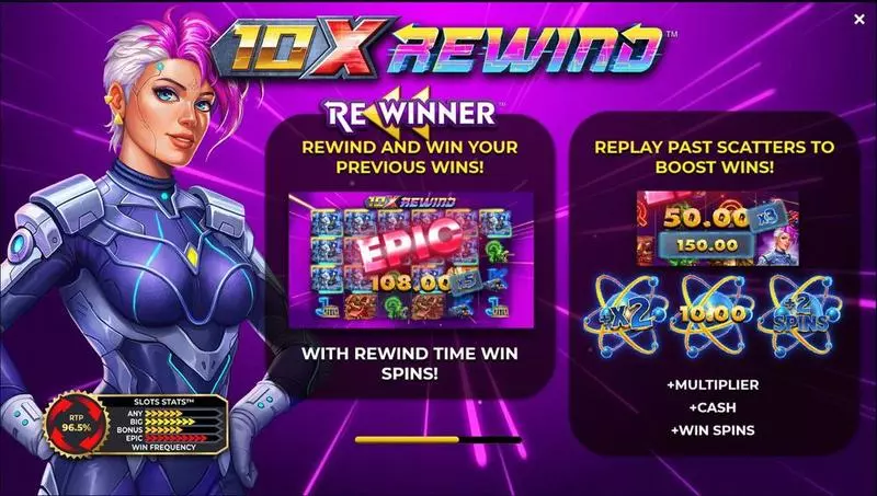 Play 10x Rewind Slot Info and Rules