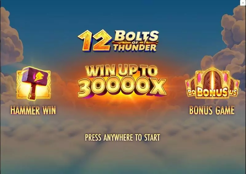 Play 12 Bolts of Thunder Slot Introduction Screen