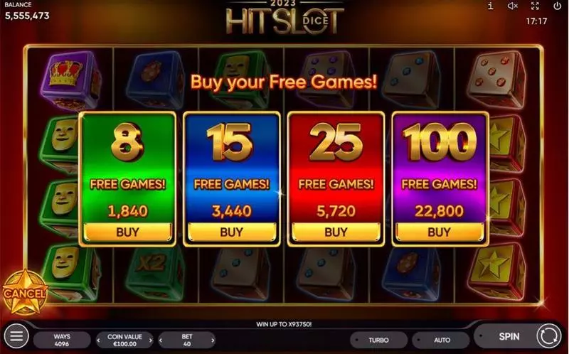 Play 2023 Hit Slot Dice Slot Info and Rules