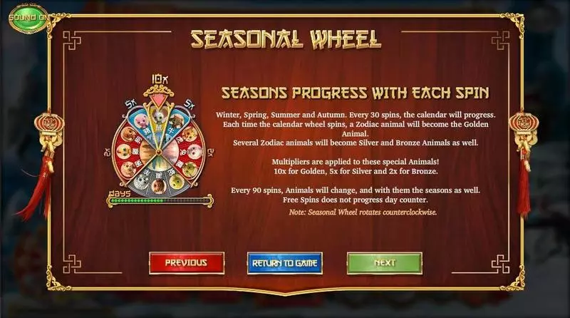 Play 4 Seasons Slot Info and Rules