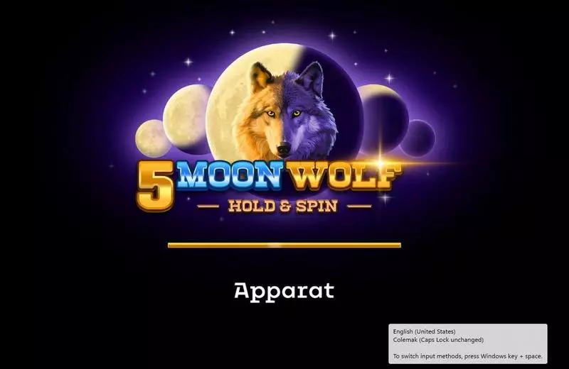 Play 5 Moon Woolf Slot Introduction Screen