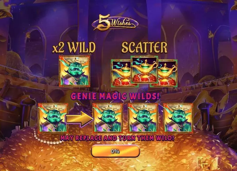 Play 5 Wishes Slot Info and Rules