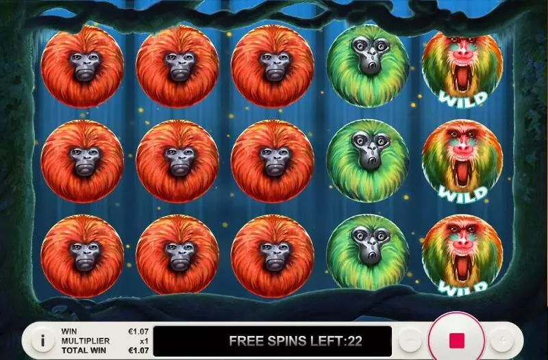 Play 7 Monkeys Slot Main Screen Reels