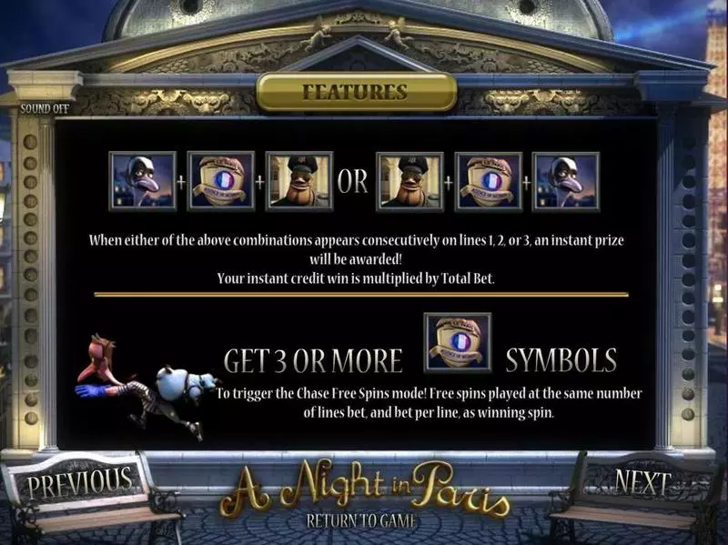 Play A night in Paris Slot Info and Rules