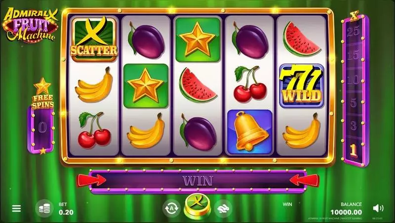 Play Admiral X Fruit Machine Slot Main Screen Reels