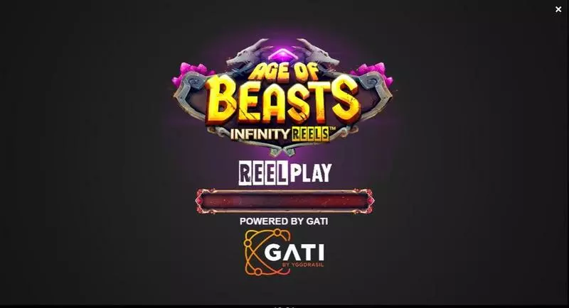 Play Age of Beasts Infinity Reels Slot Introduction Screen