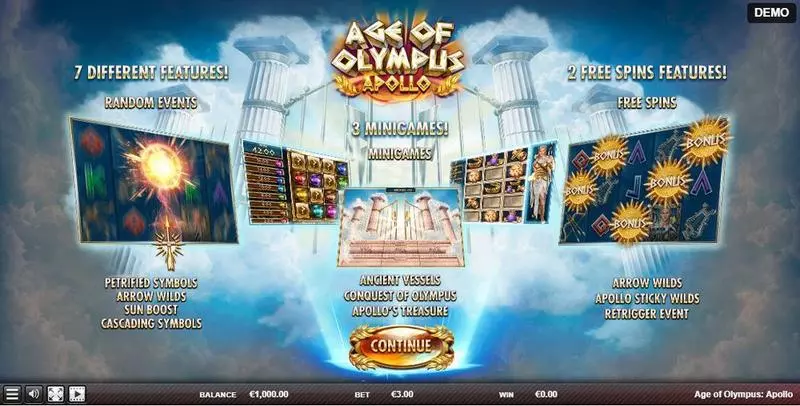 Play Age of Olympus: Apollo Slot Info and Rules