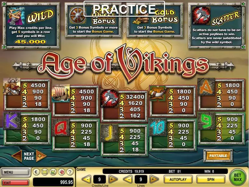 Play Age of Vikings Slot Info and Rules