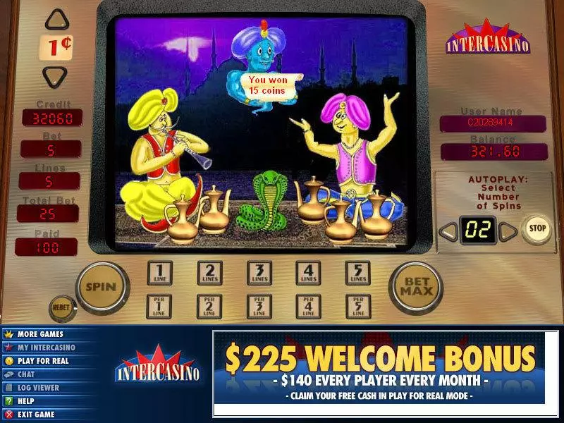 Play Aladdin's Lamp Slot Bonus 1