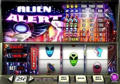 Play Alien Alert Slot Main Screen Reels