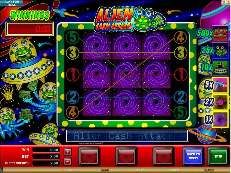Play Alien Cash Attack Slot Bonus 1