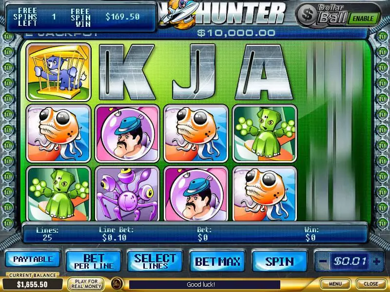 Play Alien Hunter Slot Bonus 2