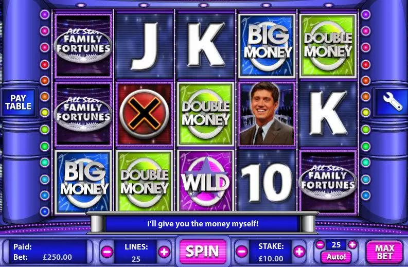 Play All Star Family Fortunes Slot Main Screen Reels