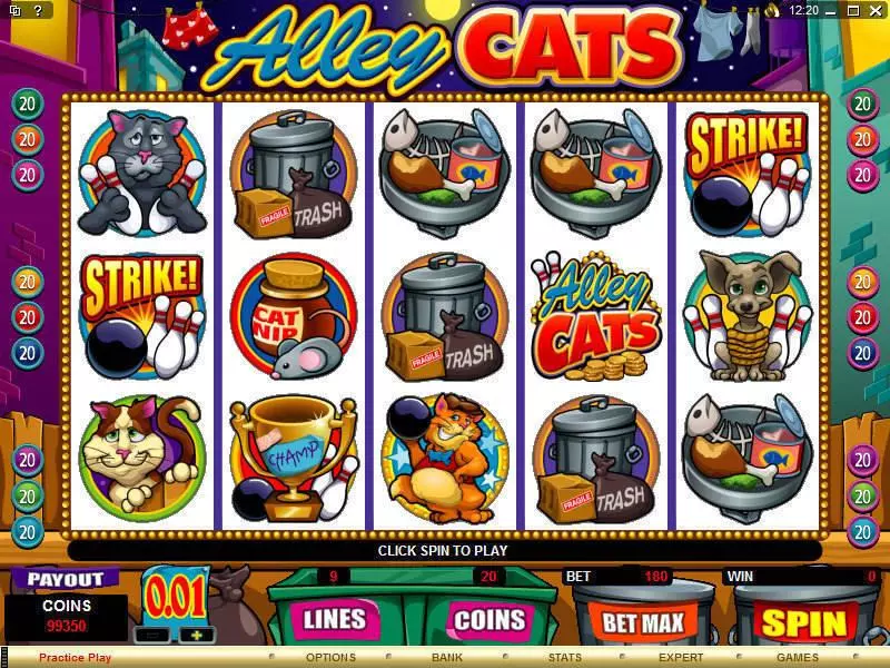 Play Alley Cats Slot Main Screen Reels