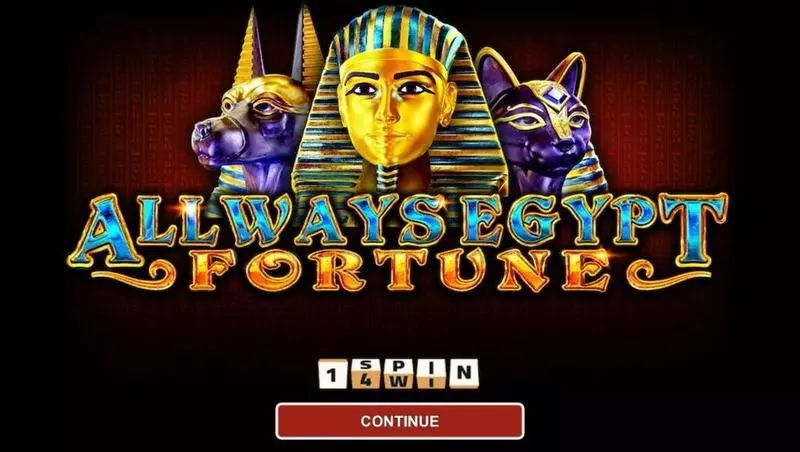 Play Allways Egypt Fortune Slot Introduction Screen