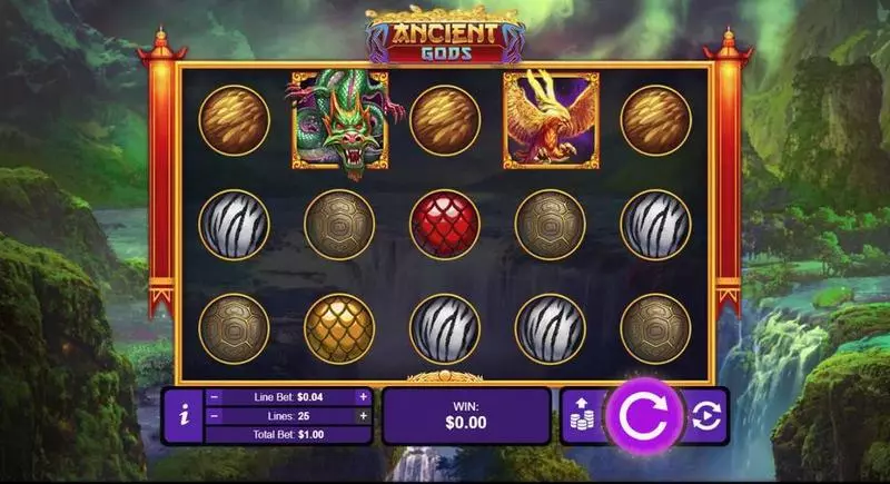 Play Ancient Gods  Slot Main Screen Reels