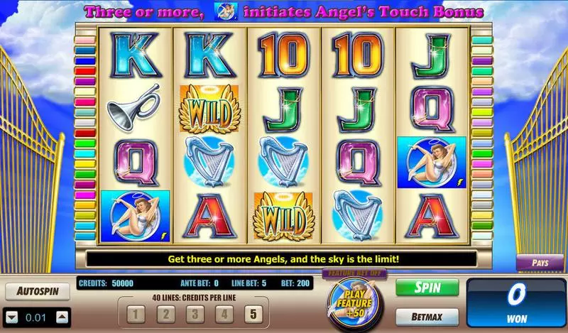 Play Angel's Touch Slot Main Screen Reels