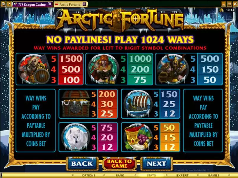 Play Arctic Fortune Slot Info and Rules