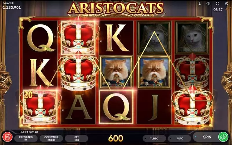 Play Aristocats Slot Main Screen Reels