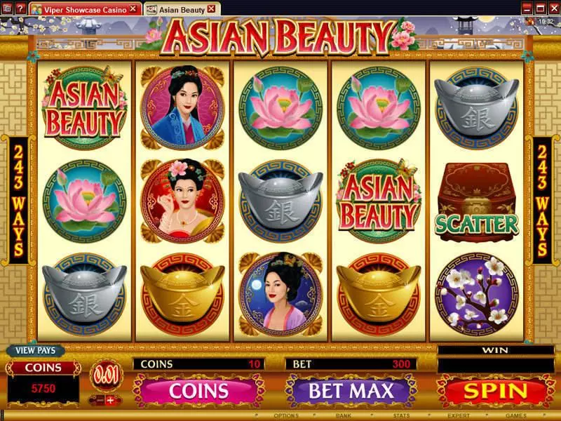 Play Asian Beauty Slot Main Screen Reels