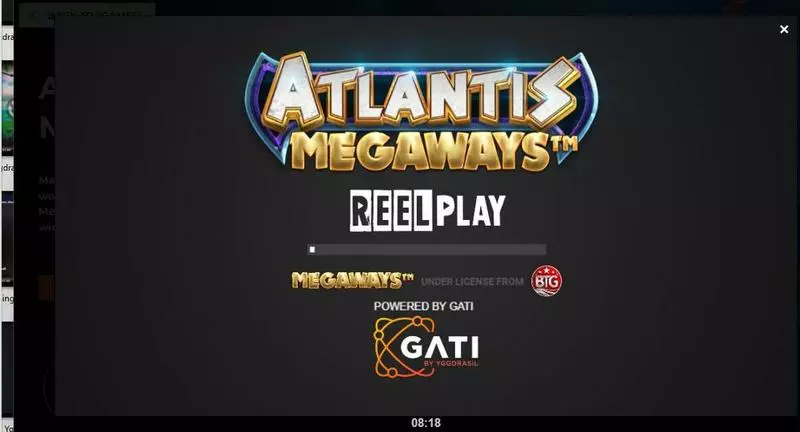 Play Atlantis Megaways Slot Introduction Screen