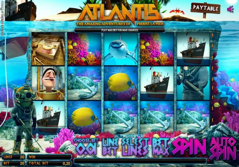 Play Atlantis Slot Main Screen Reels