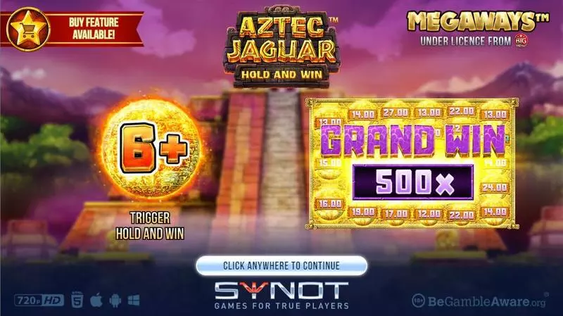 Play Aztec Jaguar Megaways Slot Introduction Screen