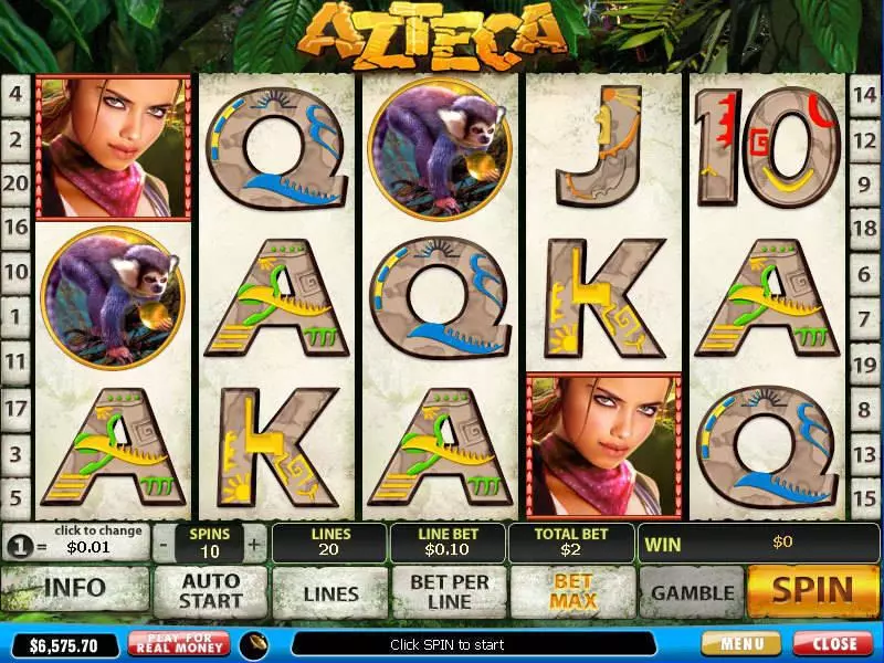 Play Azteca Slot Main Screen Reels