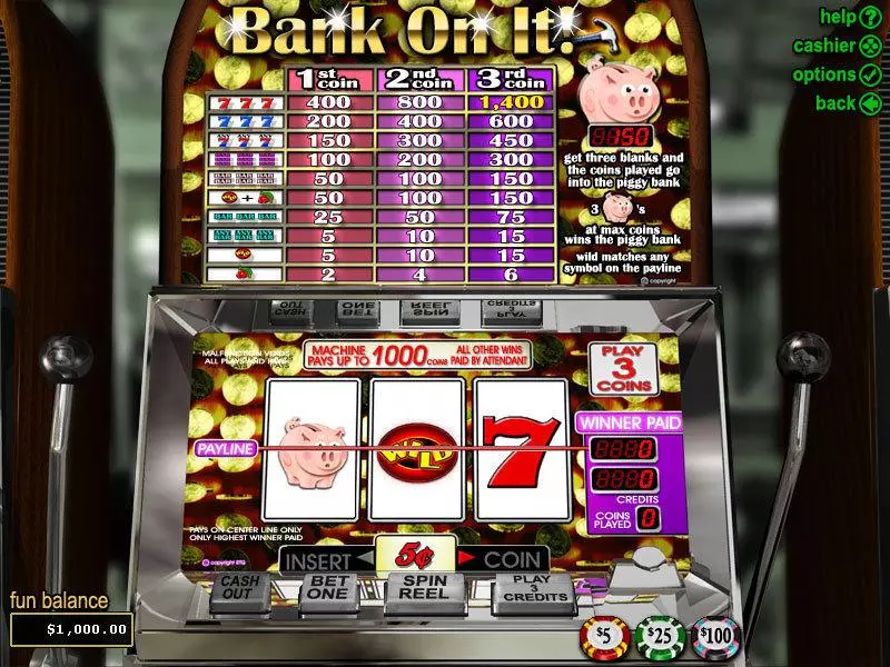 Play Bank on It Slot Main Screen Reels