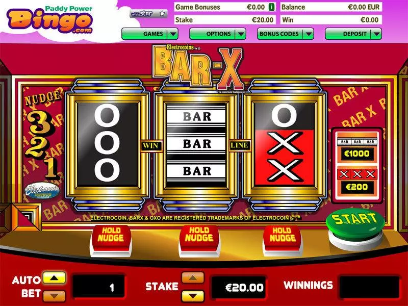 Play BAR-X Slot Main Screen Reels