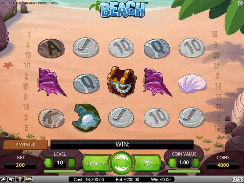Play Beach Slot Main Screen Reels