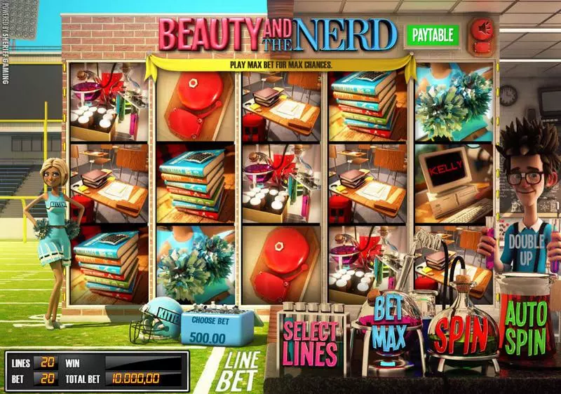 Play Beauty and the Nerd Slot Main Screen Reels