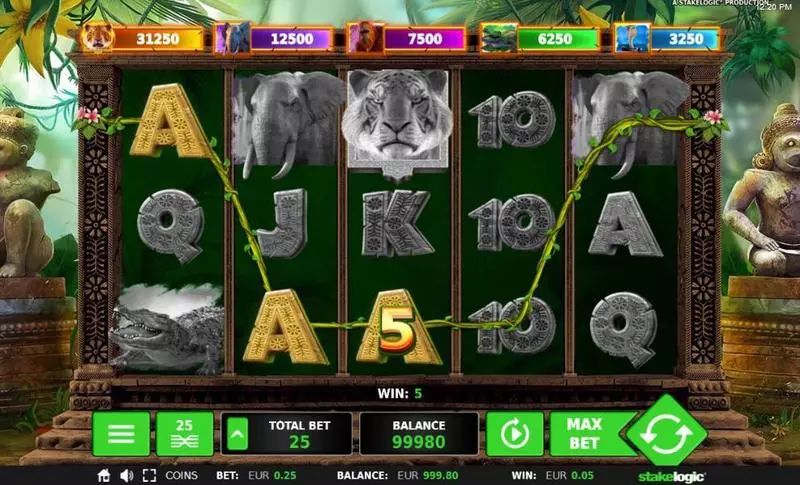 Play Big 5 Jungle Jackpot Slot Main Screen Reels
