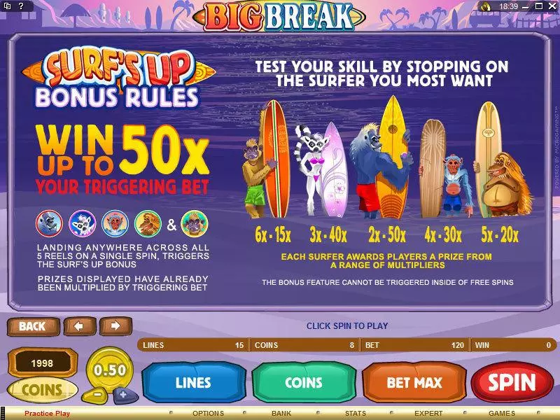 Play Big Break Slot Info and Rules