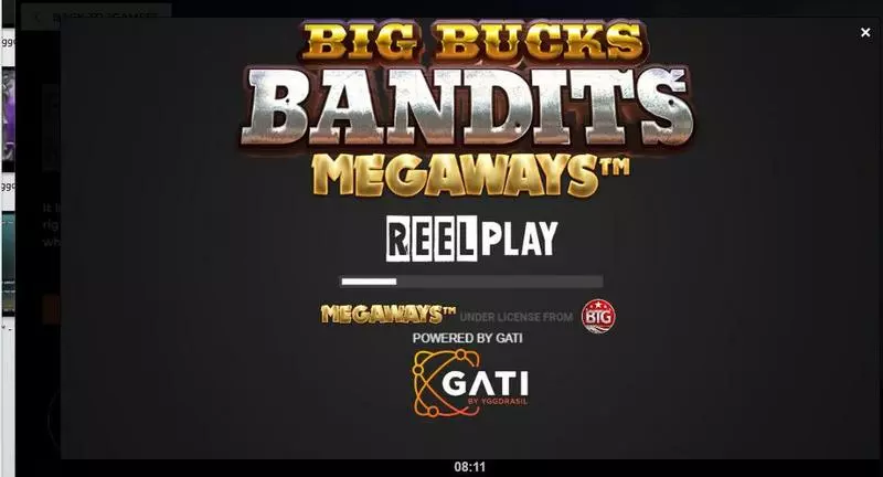 Play Big Bucks Bandits Megaways Slot Introduction Screen