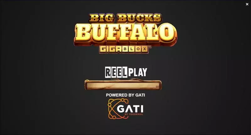 Play Big Bucks Buffalo GigaBlox Slot Introduction Screen