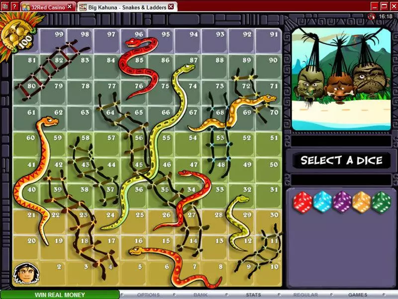 Play Big Kahuna - Snakes and Ladders Slot Bonus 1
