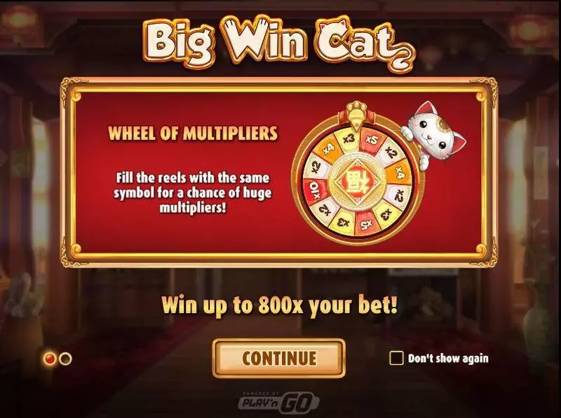 Play Big Win Cat  Slot Wheel of prizes
