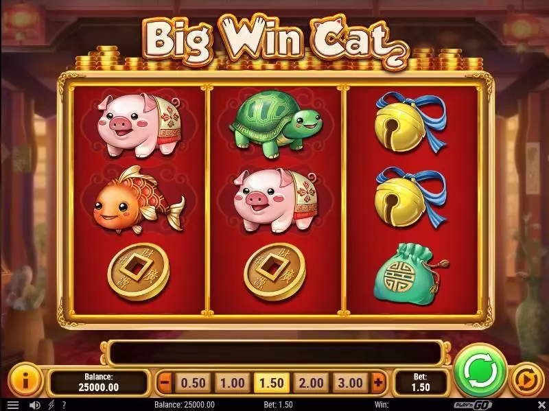 Play Big Win Cat  Slot Main Screen Reels