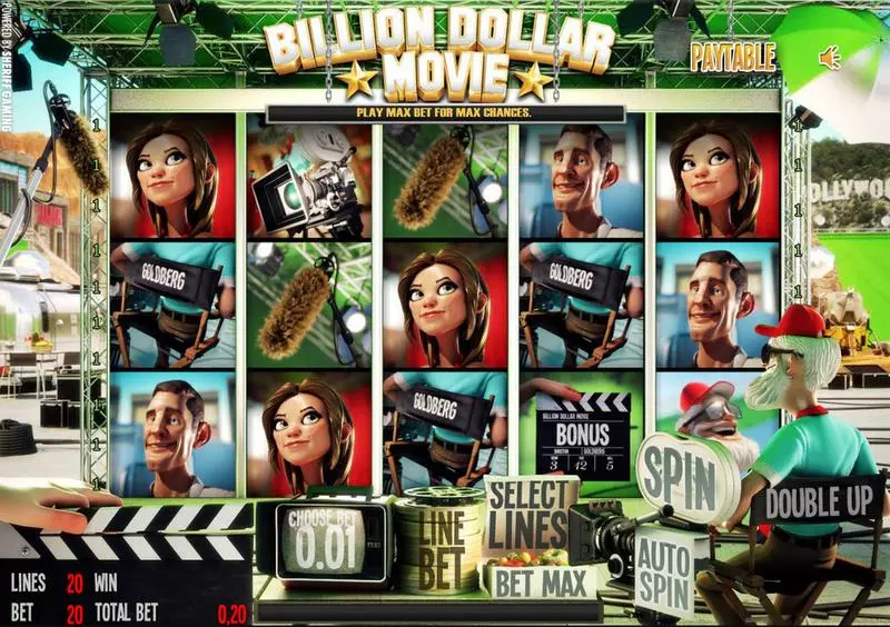 Play Billion Dollar Movie Slot Main Screen Reels