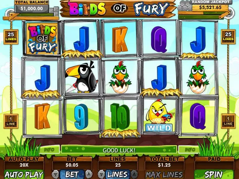 Play Birds of Fury Slot Main Screen Reels