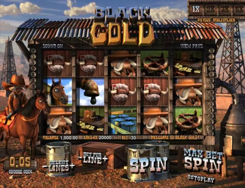 Play Black Gold Slot Main Screen Reels