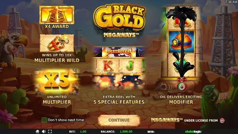 Play Black Gold Megaways Slot Info and Rules