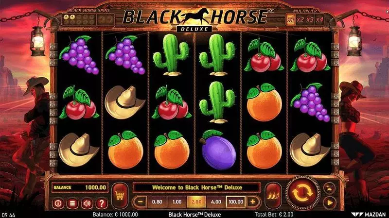 Play Black Horse Deluxe Slot Main Screen Reels