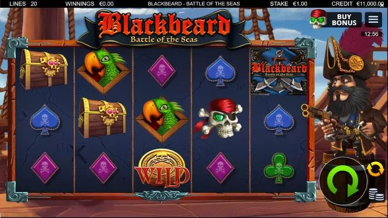 Play Blackbeard Battle Of The Seas  Slot Main Screen Reels