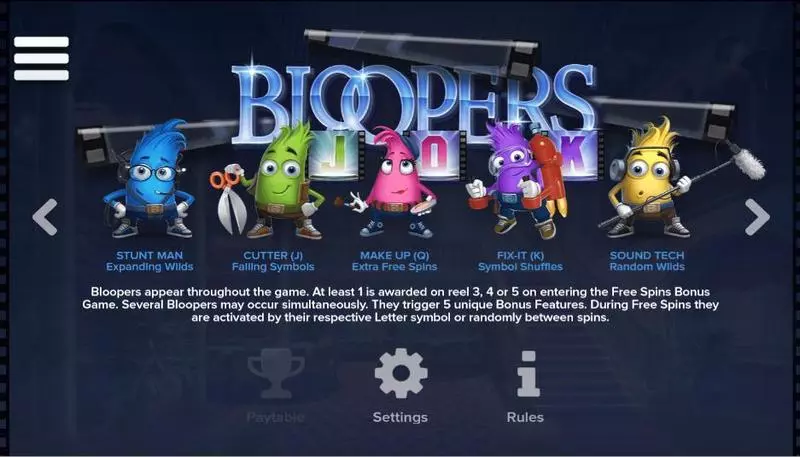 Play Bloopers  Slot Info and Rules