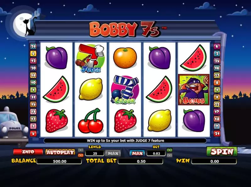 Play Bobby 7's Slot Main Screen Reels