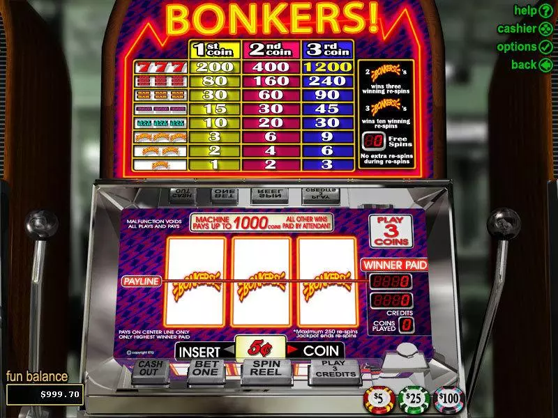 Play Bonkers Slot Main Screen Reels