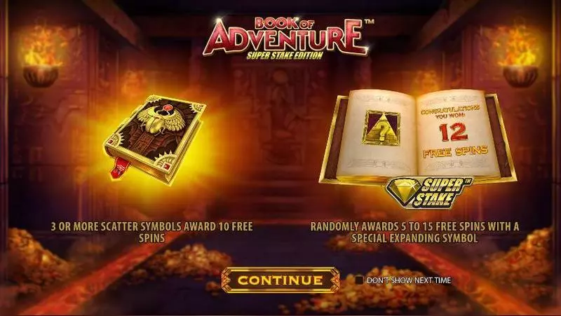 Play Book of Adventure: Super Stake Edition Slot Info and Rules