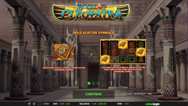 Play Book of Cleopatra Slot Info and Rules